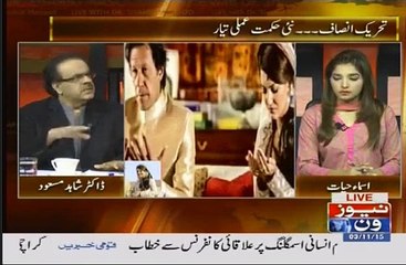 What was the Talk between Reham Khan and Dr. Shahid Masood __