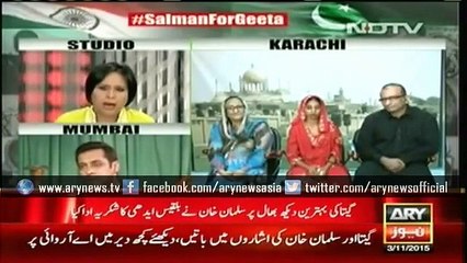 Salman khan Thanks to Bilqees Edhi in Live show