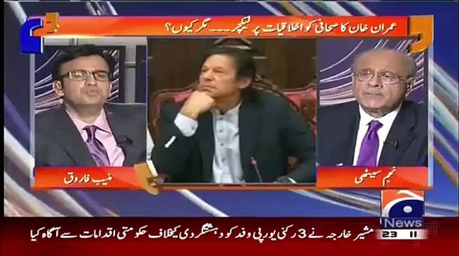 Najam sethi Response On Imran Khan's Bad Attitude With Journalist