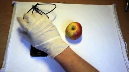 Charging Phone with a fruit