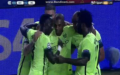 Fernandinho Goal Sevilla 0-2 Man City 3.11.2015 HD