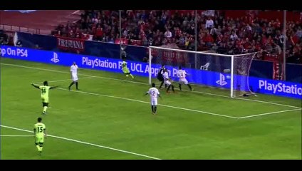 Goal Fernandinho - Sevilla 0-2 Manchester City - 03-11-2015