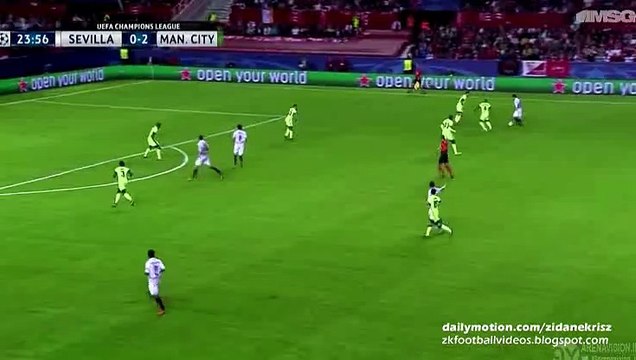 1-2 Benoît Tremoulinas Goal - Sevilla v. Manchester City 03.11.2015 HD
