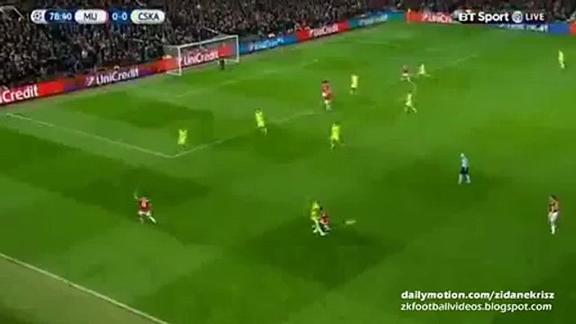 Wayne Rooney 1-0 Diving Header Goal - Manchester United v. CSKA Moscow 03.11.2015 HD