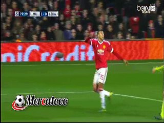 هدف مانشستر يونايتد الأول ( مانشستر يونايتد 1-0 سسكا موسكو )  دوري أبطال أوروبا