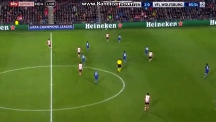 Luuk de Jong Goal 2-0 PSV vs Wolfsburg 03.11.2015 (HD)