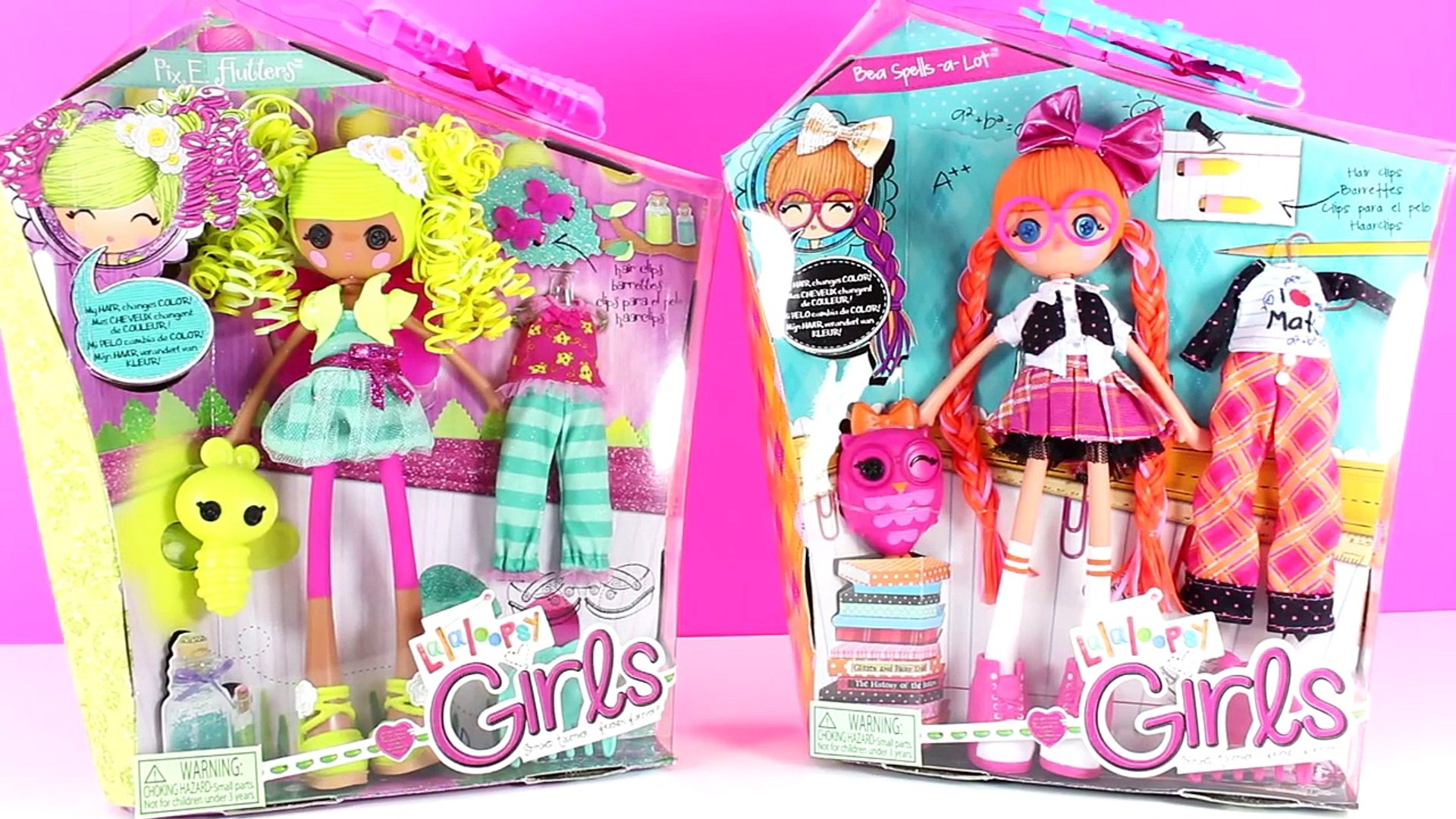 ⁣Introducing Lalaloopsy Girls Bea Spells a Lot Pix E Flutters and Crumbs Sugar Cookie Dolls