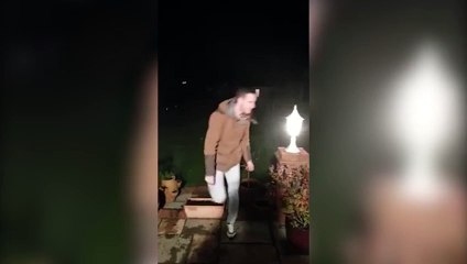 Fireworks Fail Launches into Neighbor's Yard