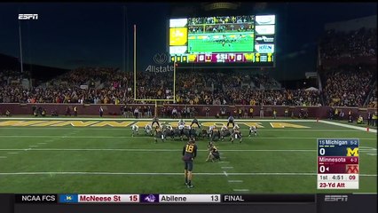 2015 Michigan Special Teams vs. Minnesota Every Snap