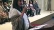 Reham Khan addressing a conference in Manchester UK