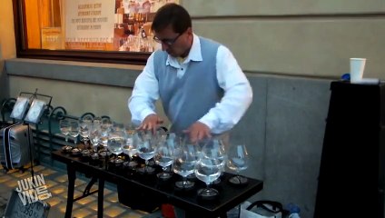 Glass Harp Player Makes Your Heart Feel Loved
