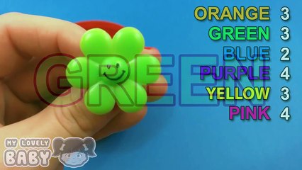 Learn Colors and to Count with Ring Flowers! Funny Learning Contest!