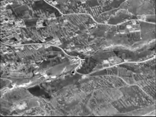 Application of an air strike on a warehouse of weapons and ammunition near the settlement LIH Idlib