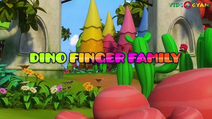 Dinosaur Finger Family 3D Nursery Rhymes For Children | Childrens Song