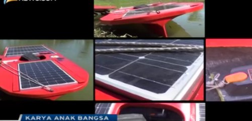 HEBAT,KAPAL Tenaga SURYA Buatan ITS,Indonesia