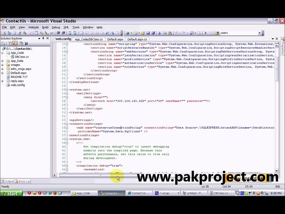 ASP.NET inserting values in database (part-7 in URDU)