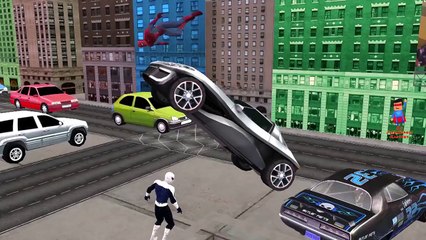 Yellow Spiderman Vs Spiderman Cartoons Singing Finger Family Nursery Rhymes For Children