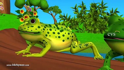 Five little Speckled Frogs - 3D Animation English Nursery rhyme for chlidren