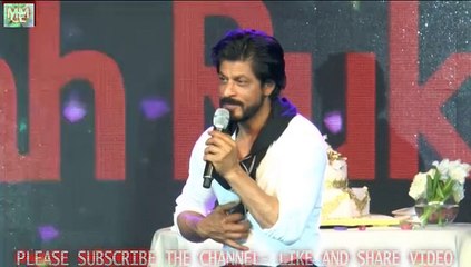 KING KHAN TALKING WITH GIRL NEWSREPORTER=  IN 50TH BIRTHDAY CELEBRATION