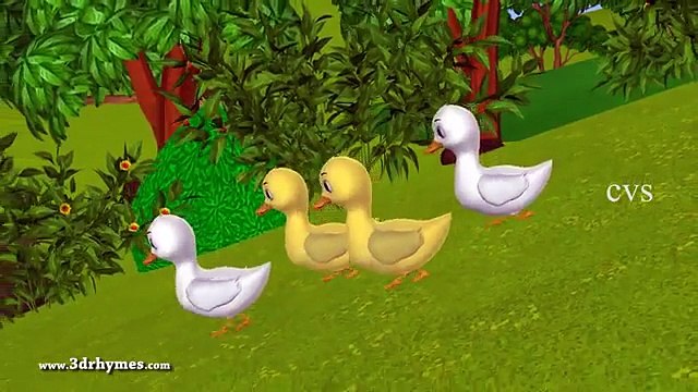 Five Little Ducks went out one day - 3D Animation English Nursery rhymes for children