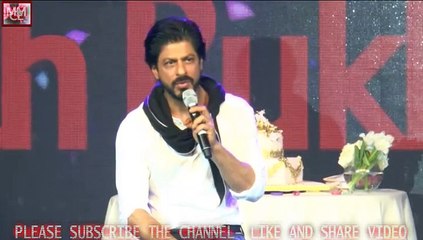 SHAHRUKH KHAN TALKS ABOUT HIS FANS= IN 50TH BIRTHDAY CELEBRATION