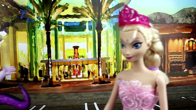 Barbie in Princess Power - Evil Disney Villain Thief! Frozen Elsa Anna Ariel Mermaid Ursul