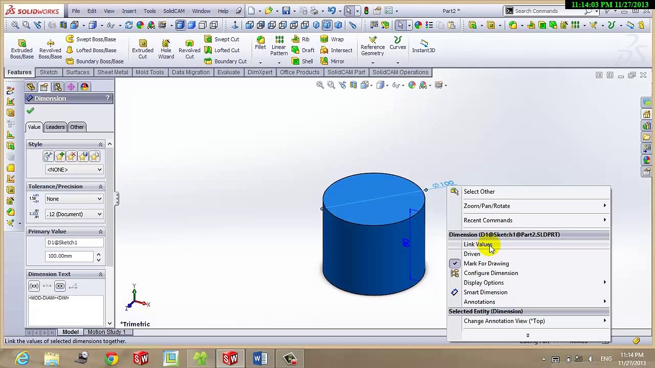 [Hướng dẫn SolidWorks 2013] Lệnh Wrap - Rib - YouTube