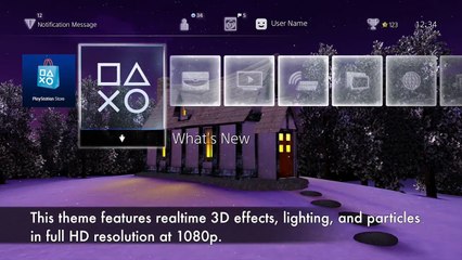 Playstation 4 - Cozy Cottage Holiday Theme by Truant Pixel