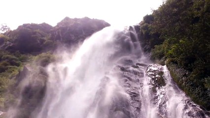 Nepal 3rd largest waterfall Ruptse, Myagdi District
