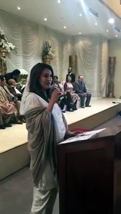 Reham Khan Addresses Media Conference In Manchester