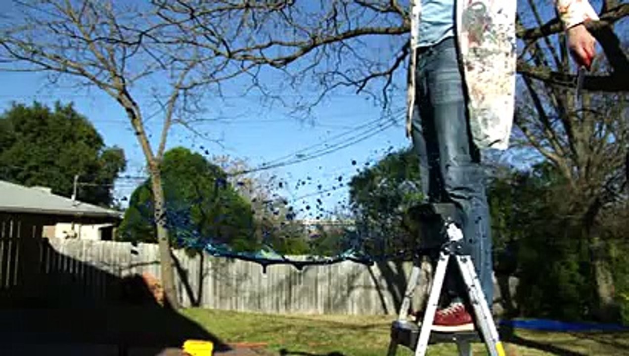 must watch Spinning Water Galaxies - Interesting fluid physics - The Slow Mo Guys