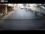 LiveLeak HD Scooter Rider Refuses To Let Bus Pass Much To The Bus Drivers Annoyance