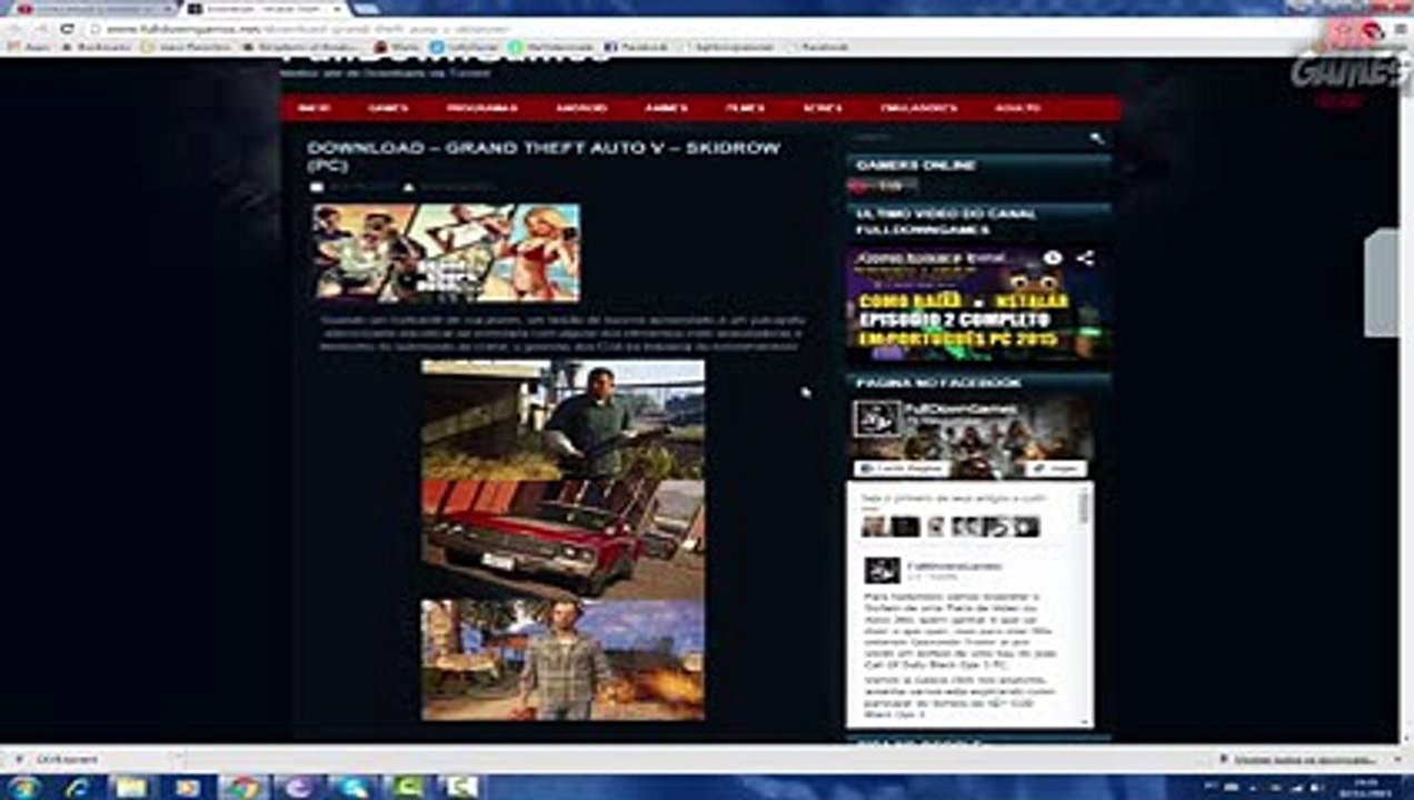 Como baixar e instalar GTA V em Português Crack Final sem erros Reloaded PC 2015