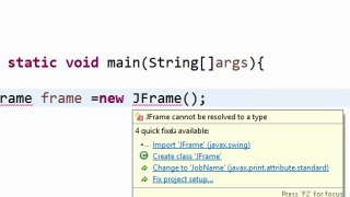 how to create a jframe in java