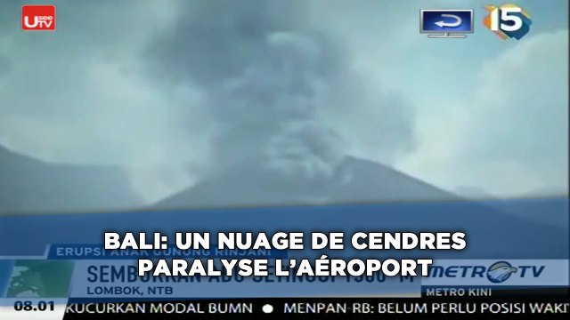 Bali: Un nuage de cendres paralyse l'aéroport