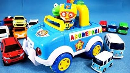 뽀로로 ABC 자동차 또봇 타요 미니카 장난감 놀이 unboxing Pororo ABC car/T