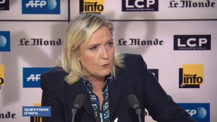 Jungle de Calais : "Il faut les renvoyer chez eux" pour Marine Le Pen