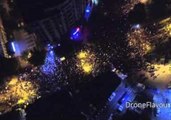 Drone Footage Shows Scale of Bucharest Protests