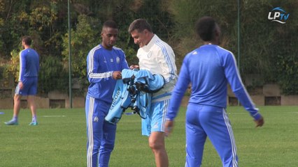 La séance d'entrainement avant la Ligue Europa