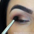 Smokey gold winged eyeshadow