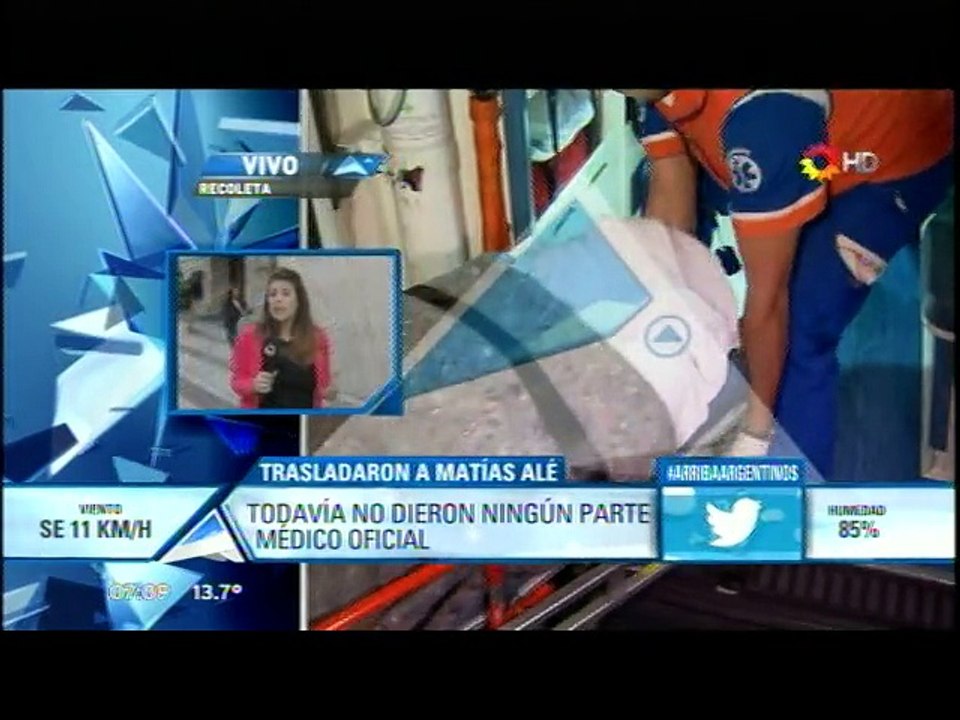 Pronto.com.ar - Trasladaron a Matías Alé