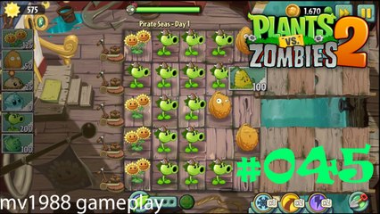 Plants Vs. Zombies 2 - Pirate Seas Day 1 Gameplay HD (part #045)