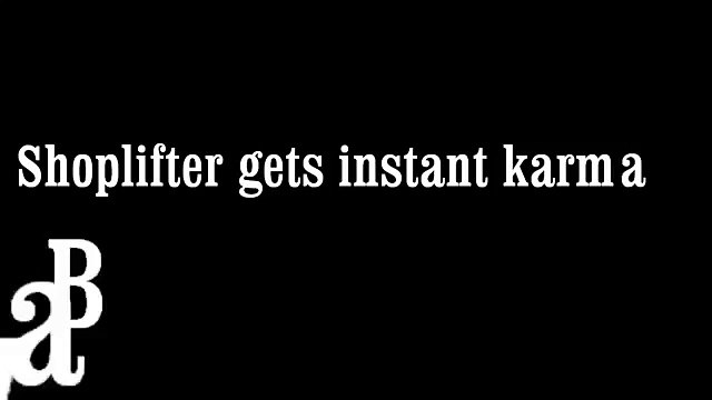 Quello che accade a questa ladra in fuga è semplicemente incredibile