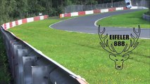 Heavy Renault Megane RS Crash Unfall Nordschleife Nürburgring Touristenfahrt 20.09.2015