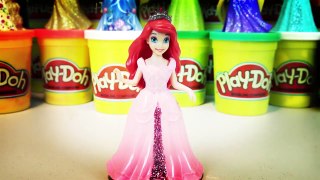 Disney Princess Play Doh Halloween Costume | Ariel Elsa Anna Rapunzel Cinderella Snow Whit