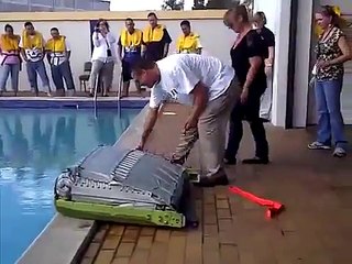 Flight Attendants In A Simulated Emergency