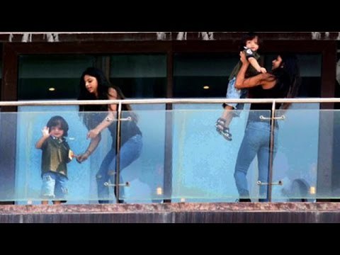 Shahrukh Khan's Daughter Suhana With Abram At Mannat