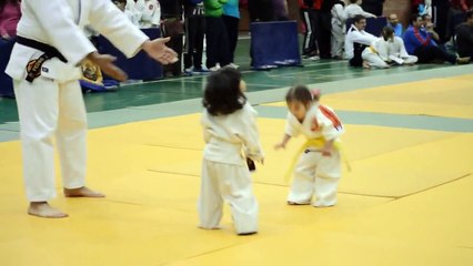 Little girls judo fight Little Kids Judo Funny
