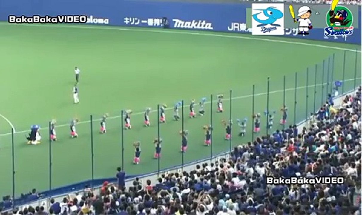 8/8【休日限定コラボ！】中日・ドアラ＆ヤクルト・つば九郎のコラボレーション