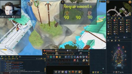 Runescape: Prifddinas Waterfall Fishing - ALL EXP RATES - with Rainy